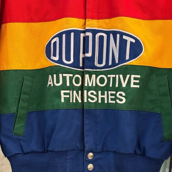 Vintage Jeff Gordon 24 Dupont Multi-Color Chase Authentics NASCAR Jacket M” - Picture 9 of 15